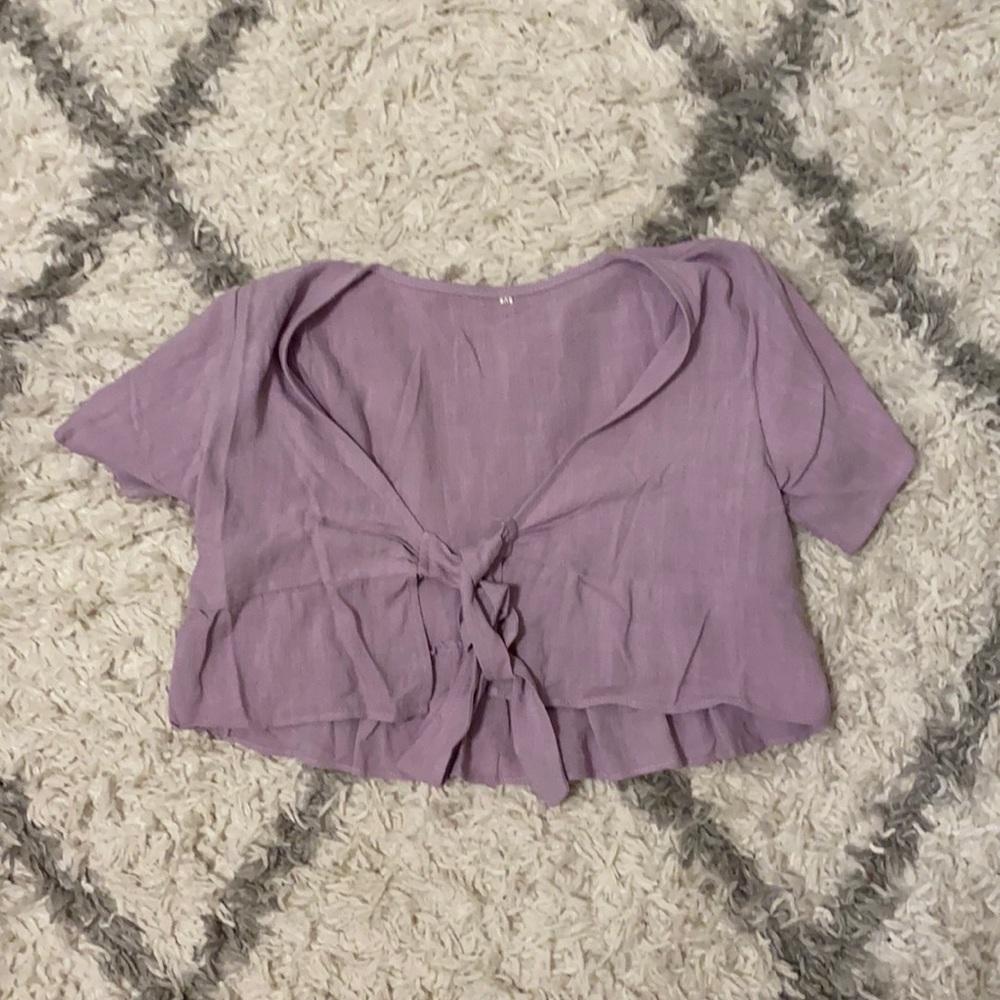 purpl tie top.